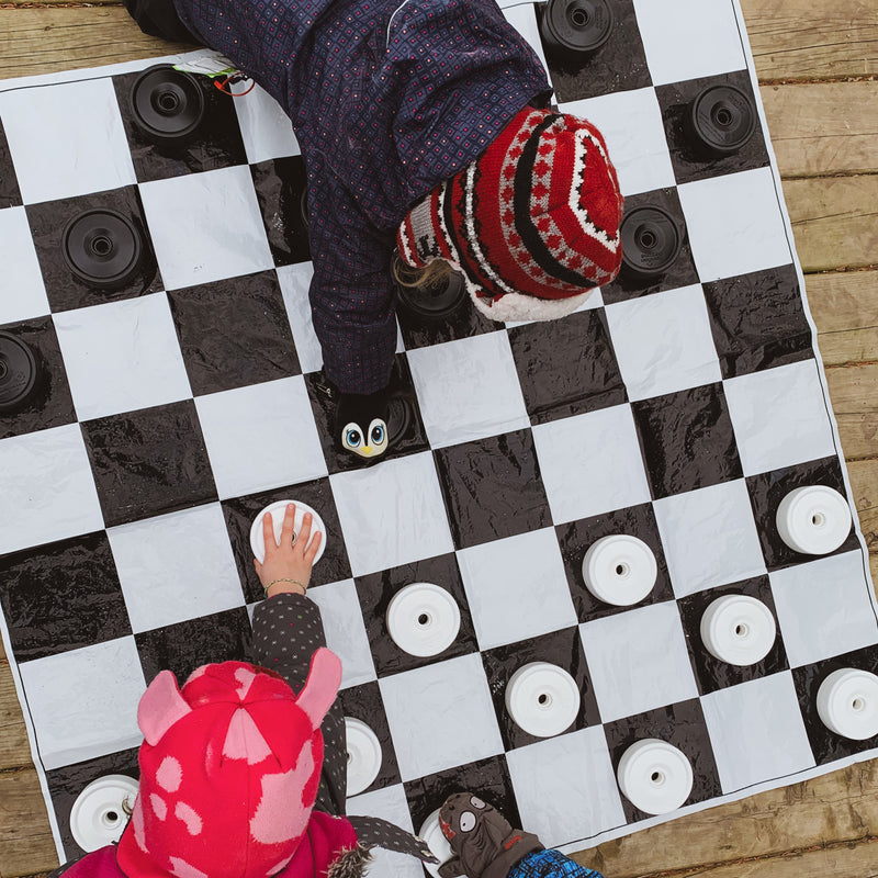 Jumbo Checkers with 4' x 4' Mat – AllPlay Sports (formerly My Giant Games)